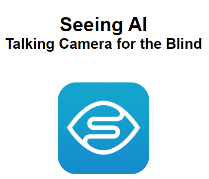 Foto Artículo 11.2 Logo de Seeing AI Talkinng Camera for the blind