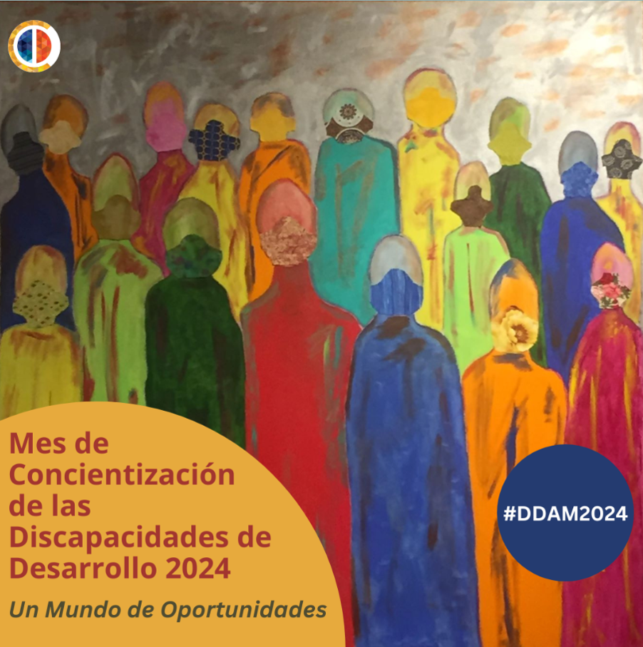 flyer de actividad del mes de concientización de las discapacidades de desarrollo