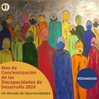 Flyer del mes de la concientización de las discapacidades de desarrollo