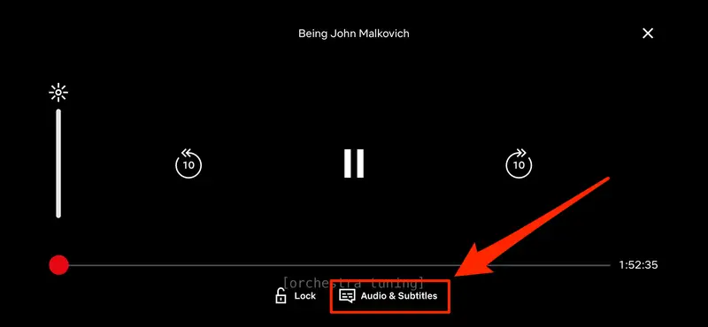 Artículo 11 Foto Captura de pantalla de un programa de la plataforma Netflix enseñado los closed captions